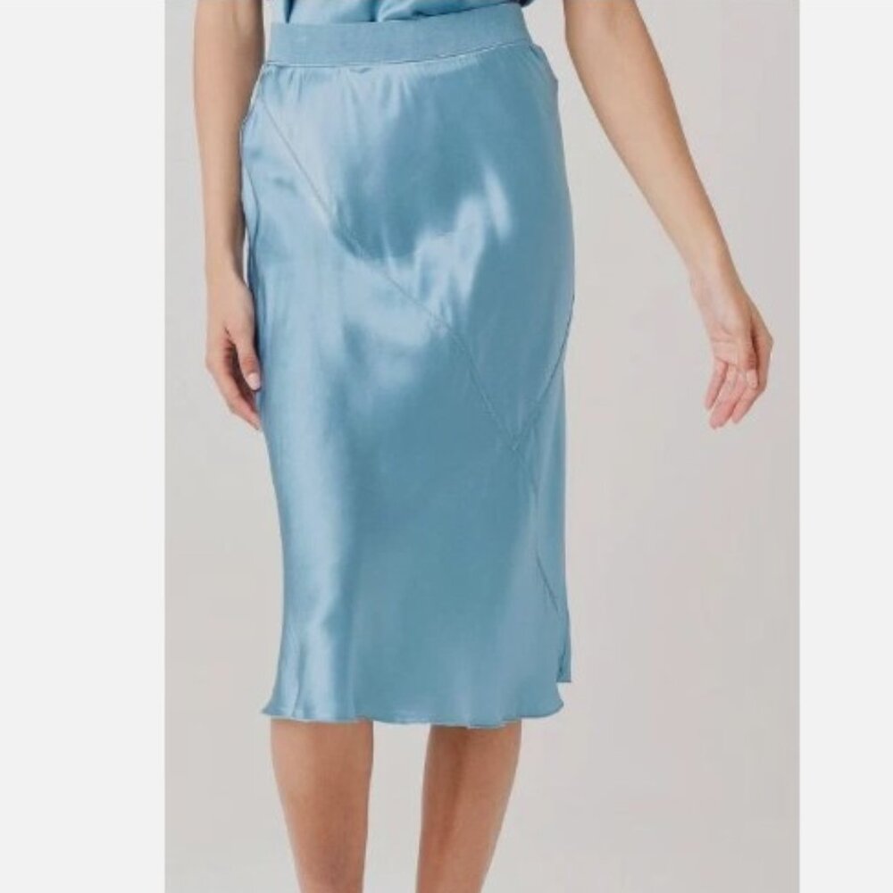ATM Silk Bias cut Midi Skirt